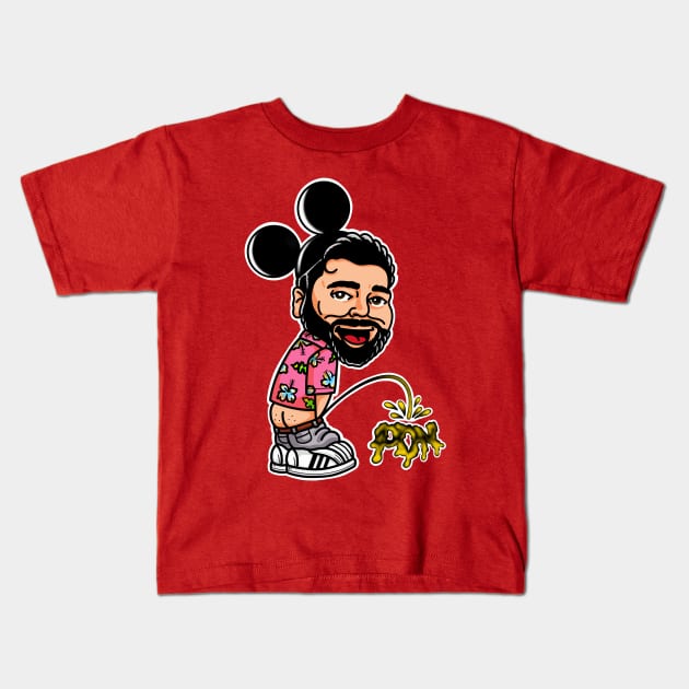 Pon and Hobbes Kids T-Shirt by Ponnyc